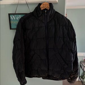 Free People Black Puffer Jacket